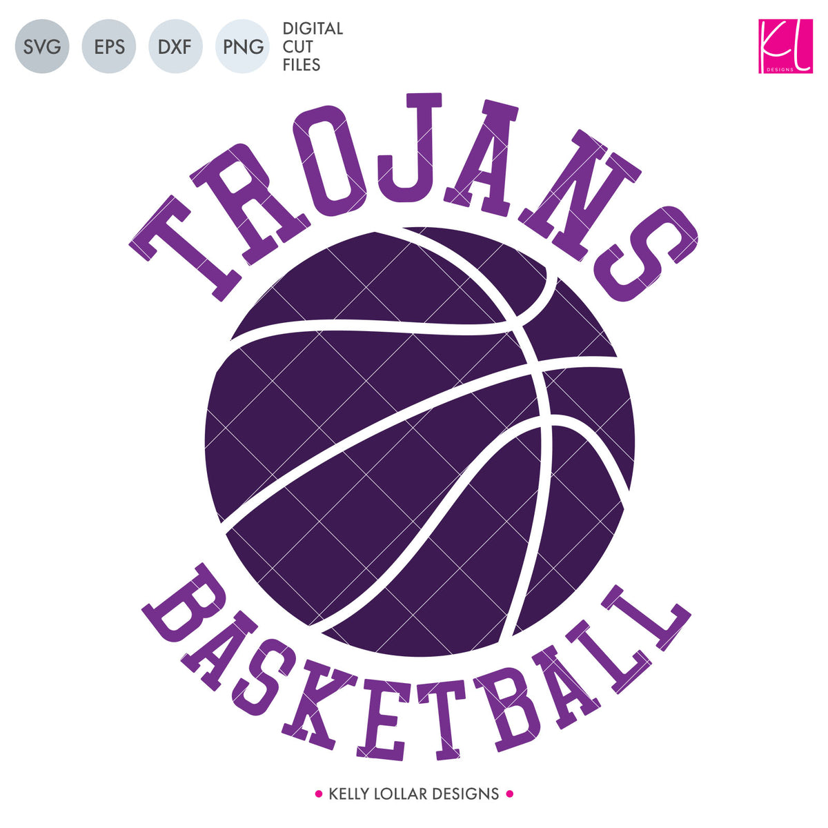 Trojans Basketball Bundle | SVG DXF EPS PNG Cut Files