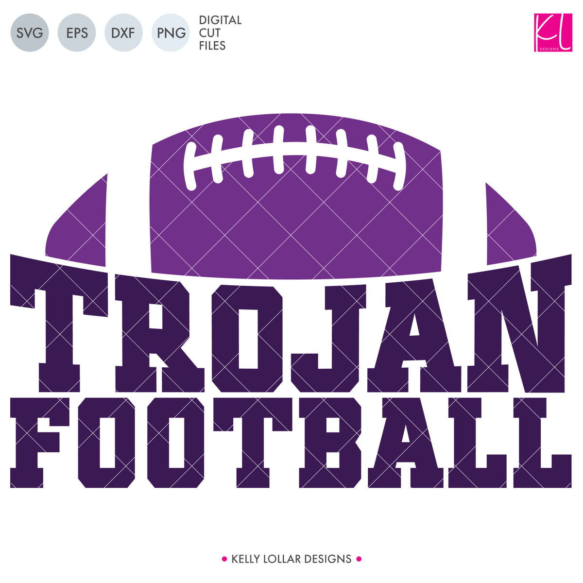 Trojans Football Bundle | SVG DXF EPS PNG Cut Files