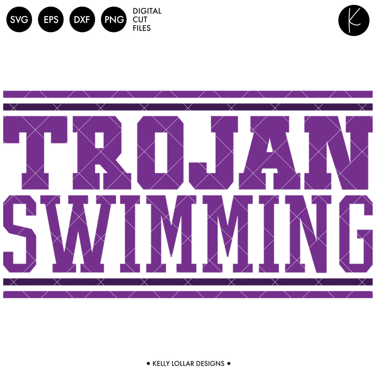 Trojans Swim Bundle | SVG DXF EPS PNG Cut Files