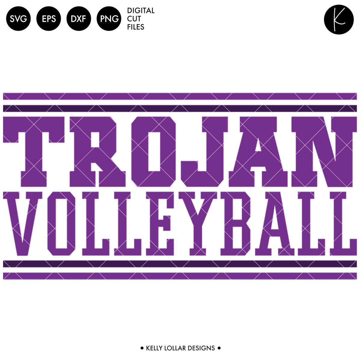 Trojans Volleyball Bundle | SVG DXF EPS PNG Cut Files