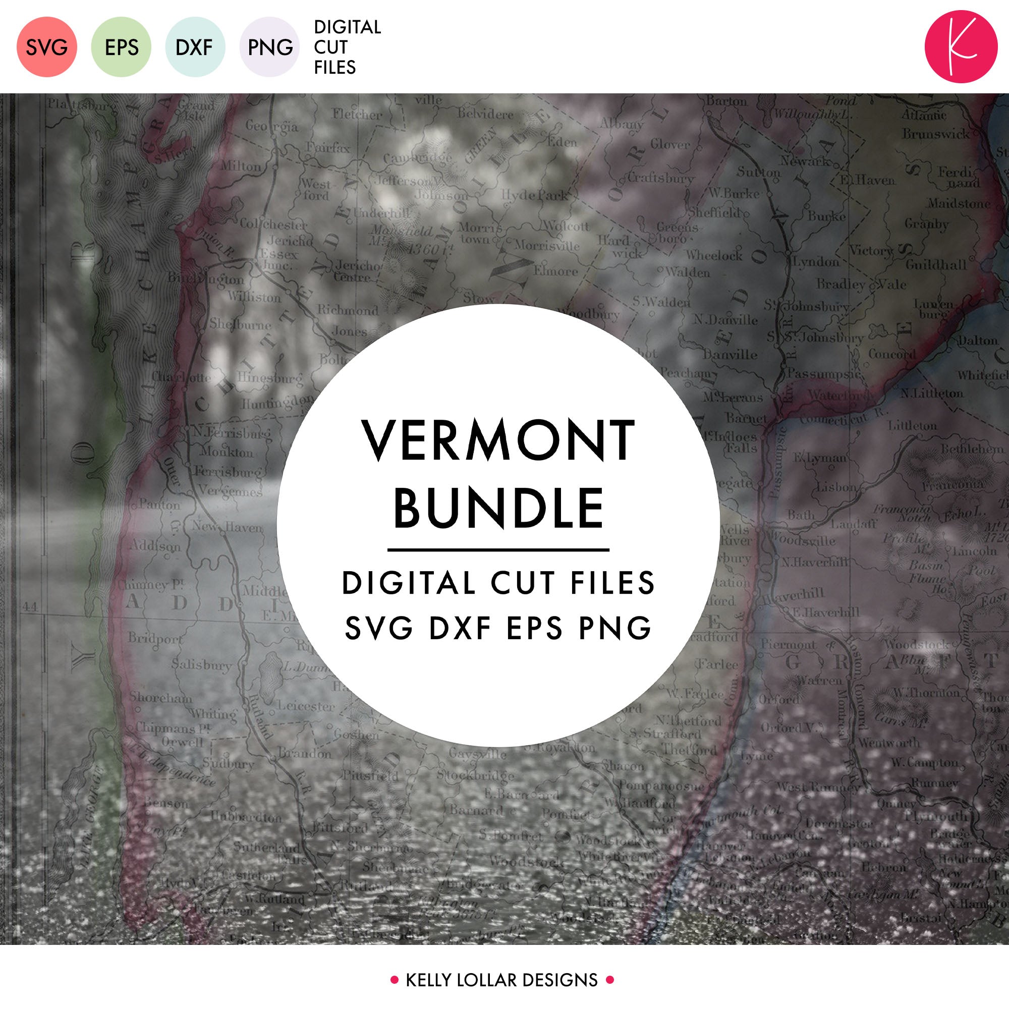 Vermont State Bundle | SVG DXF EPS PNG Cut Files