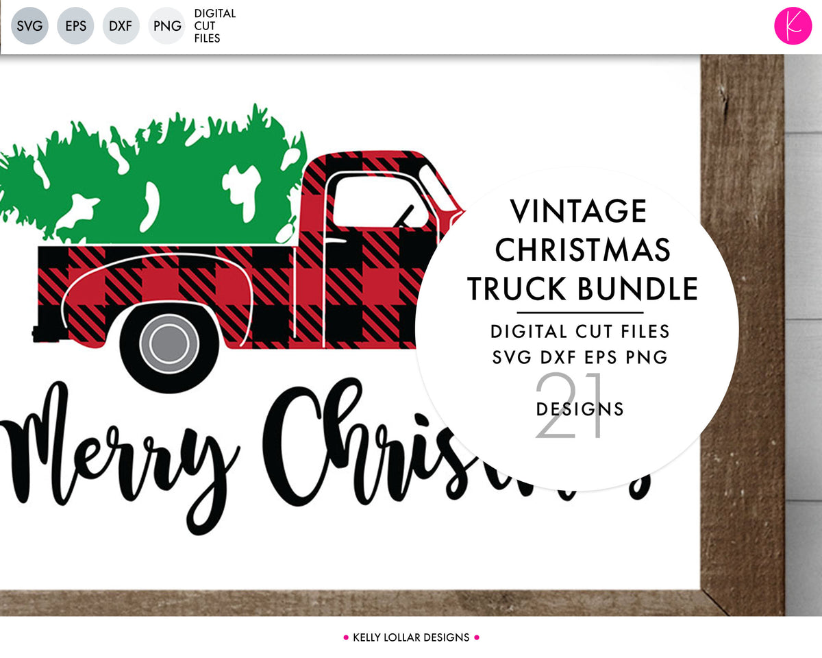 Christmas Truck | SVG DXF EPS PNG Cut Files