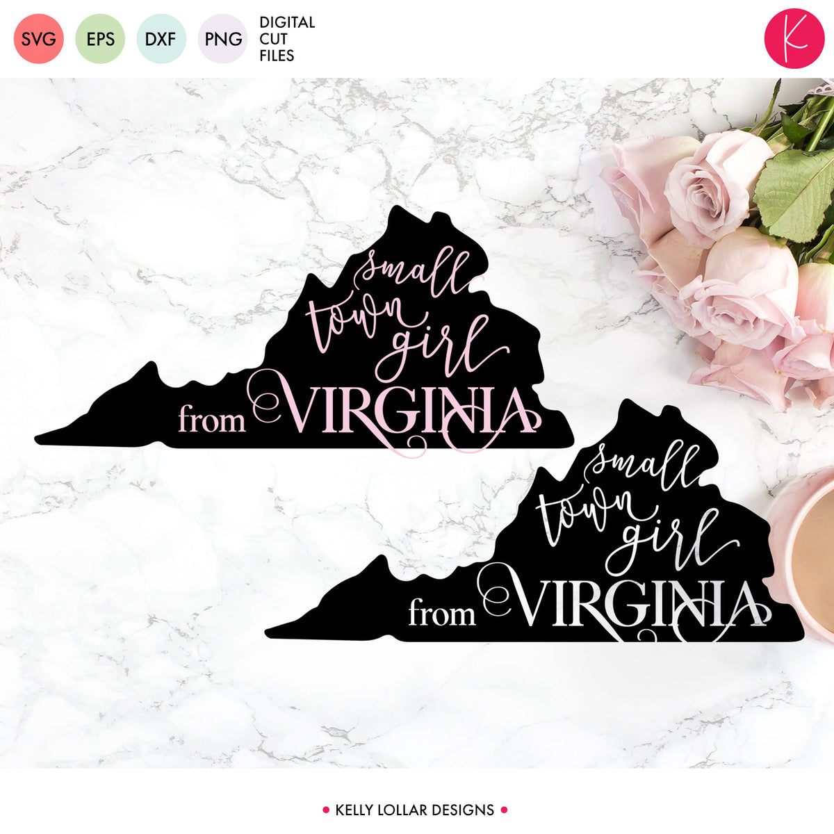 Virginia State Bundle | SVG DXF EPS PNG Cut Files