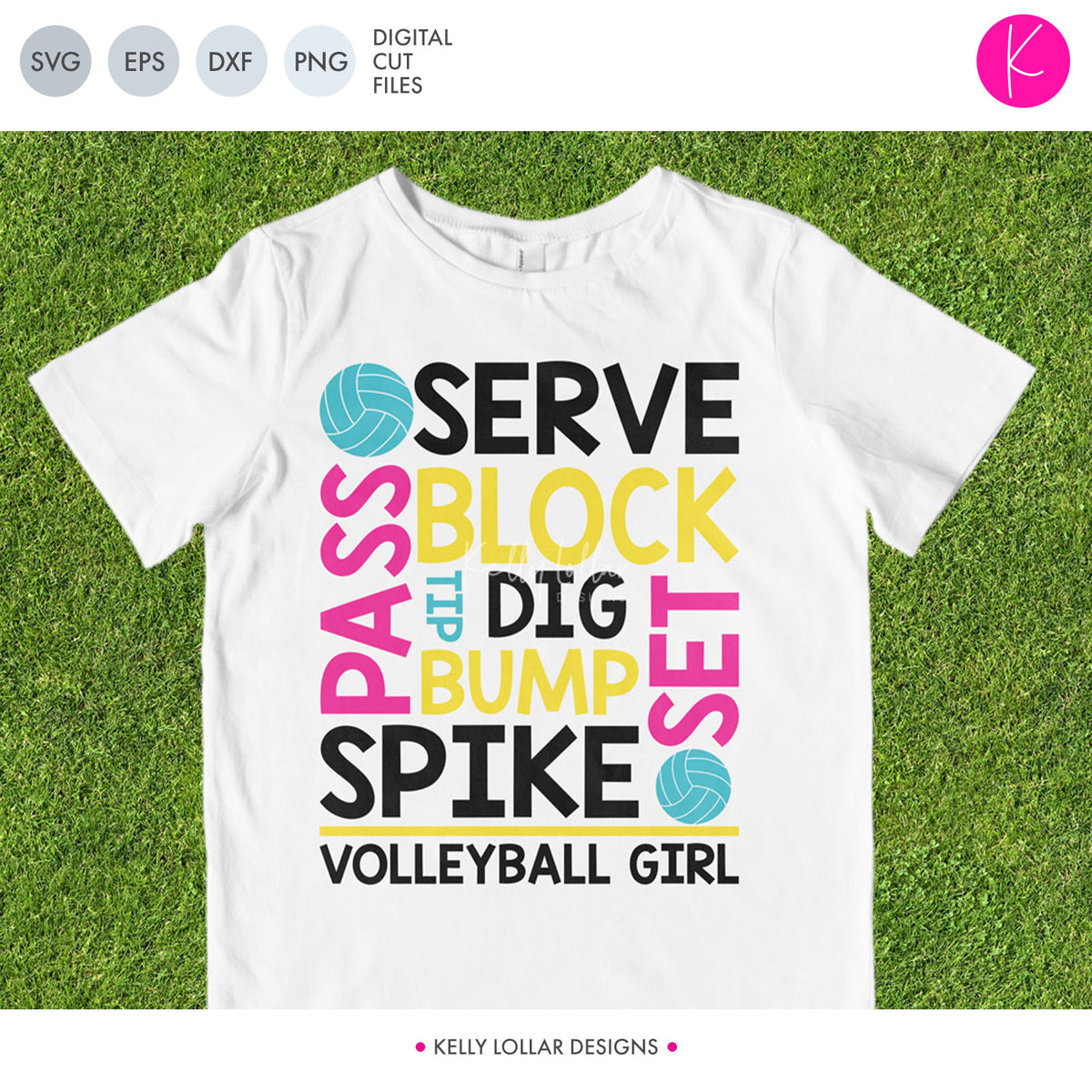 Volleyball Girl | SVG DXF EPS PNG Cut Files
