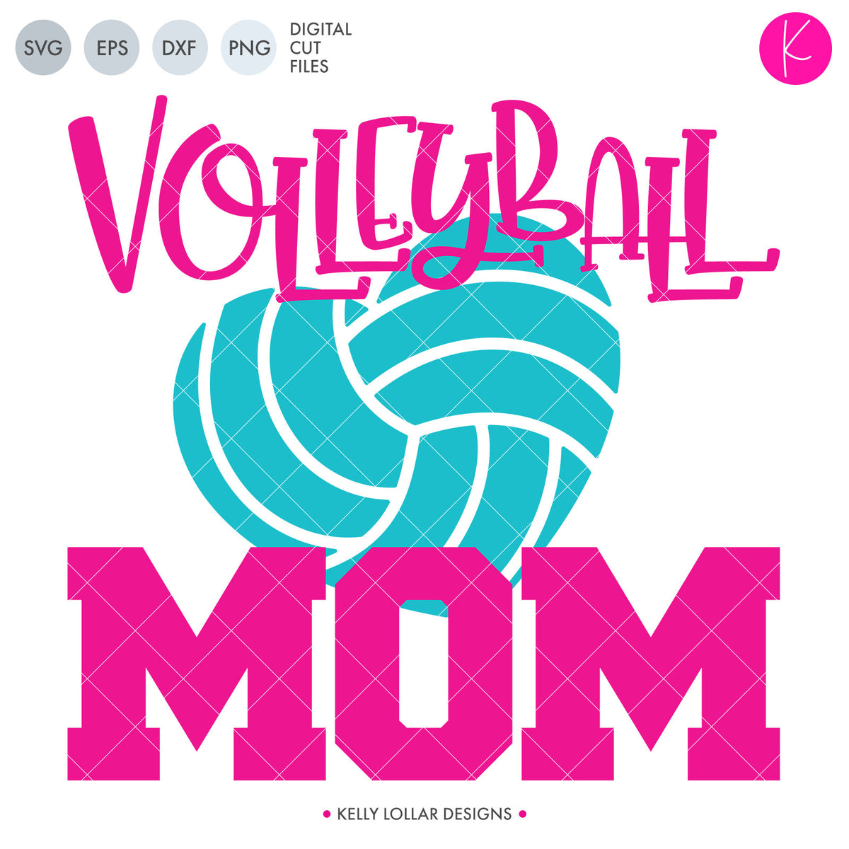Volleyball Mom | SVG DXF EPS PNG Cut Files