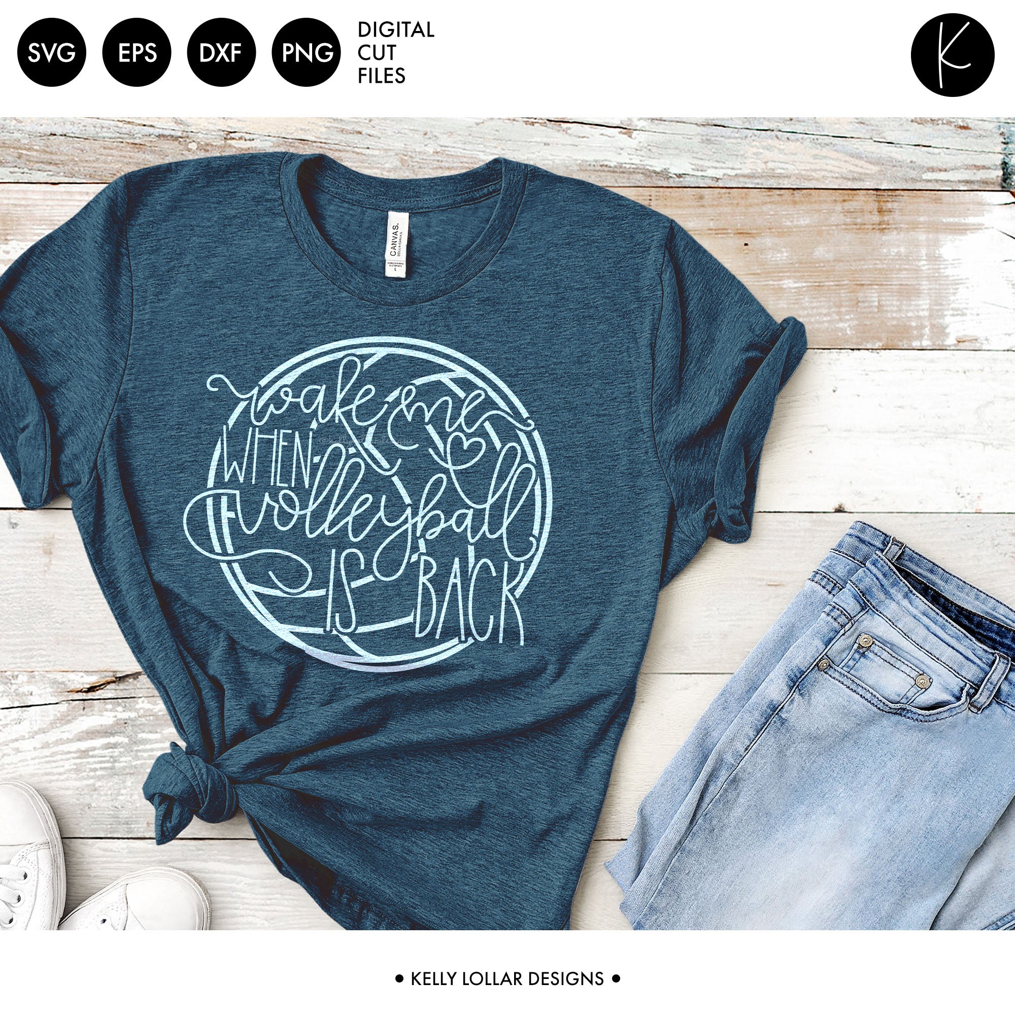 Wake Me When Volleyball Is Back SVG DXF EPS PNG Cut Files