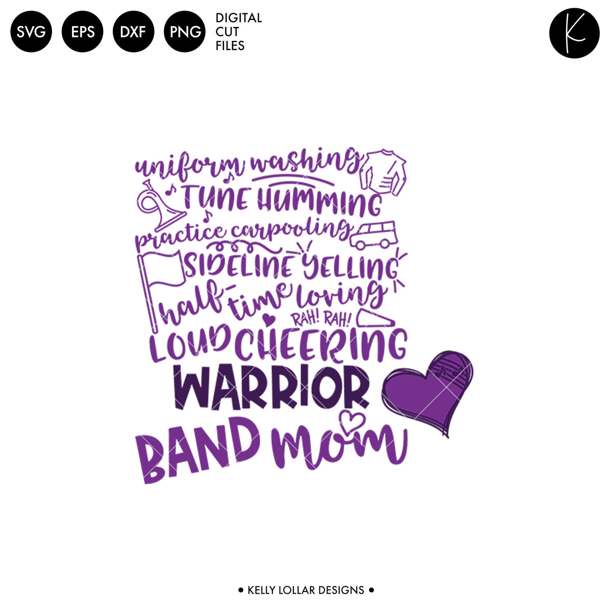 Warriors Band Bundle | SVG DXF EPS PNG Cut Files