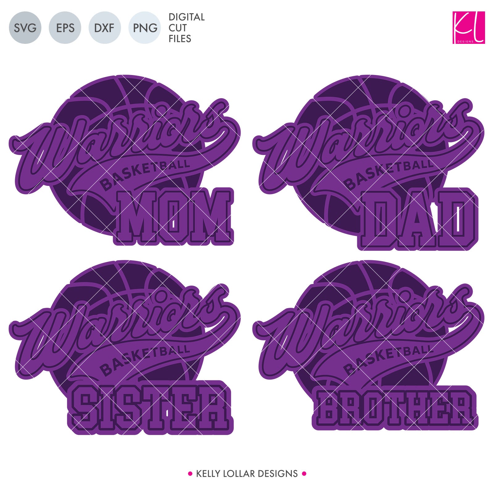 Warriors Basketball Bundle | SVG DXF EPS PNG Cut Files