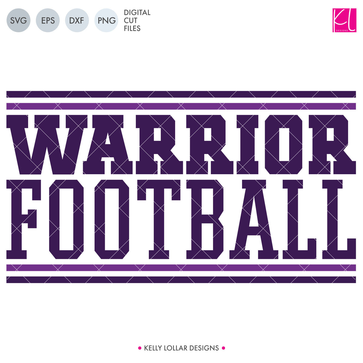 Warriors Football Bundle | SVG DXF EPS PNG Cut Files