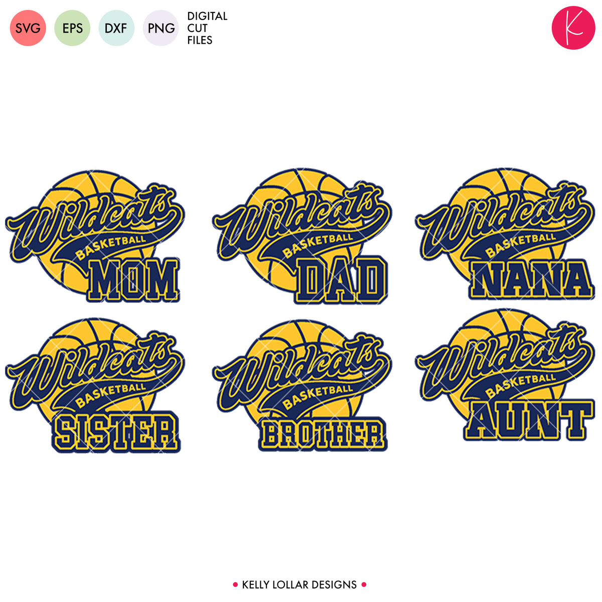 Wildcats Basketball Bundle | SVG DXF EPS PNG Cut Files