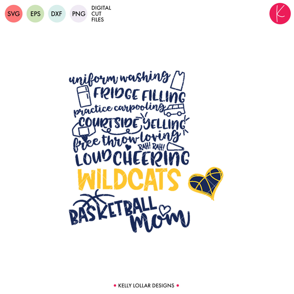 Wildcats Basketball Bundle | SVG DXF EPS PNG Cut Files