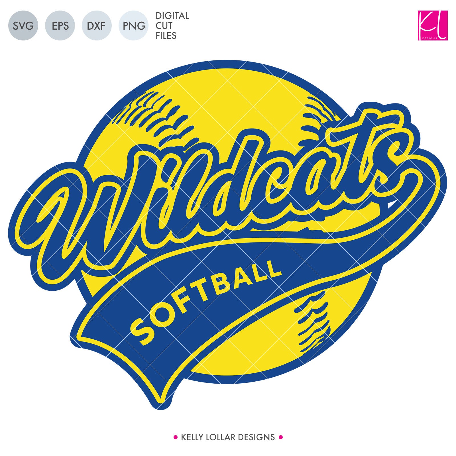 Softball Script Wildcats Baseball & Softball Bundle | SVG DXF EPS PNG Cut Files - Kelly ...