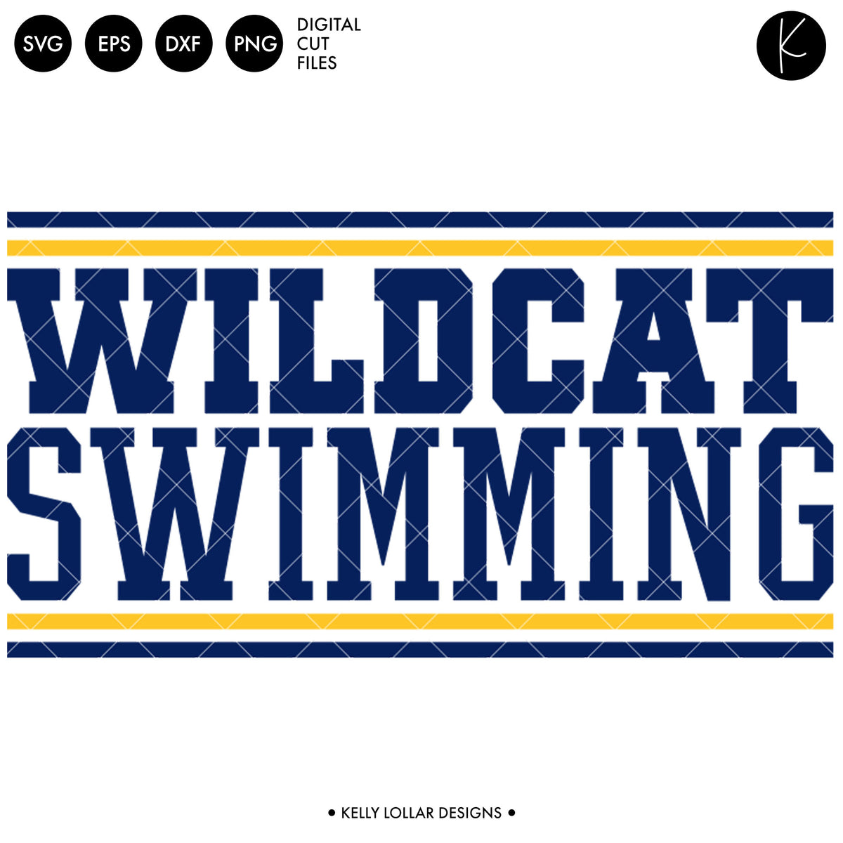 Wildcats Swim Bundle | SVG DXF EPS PNG Cut Files