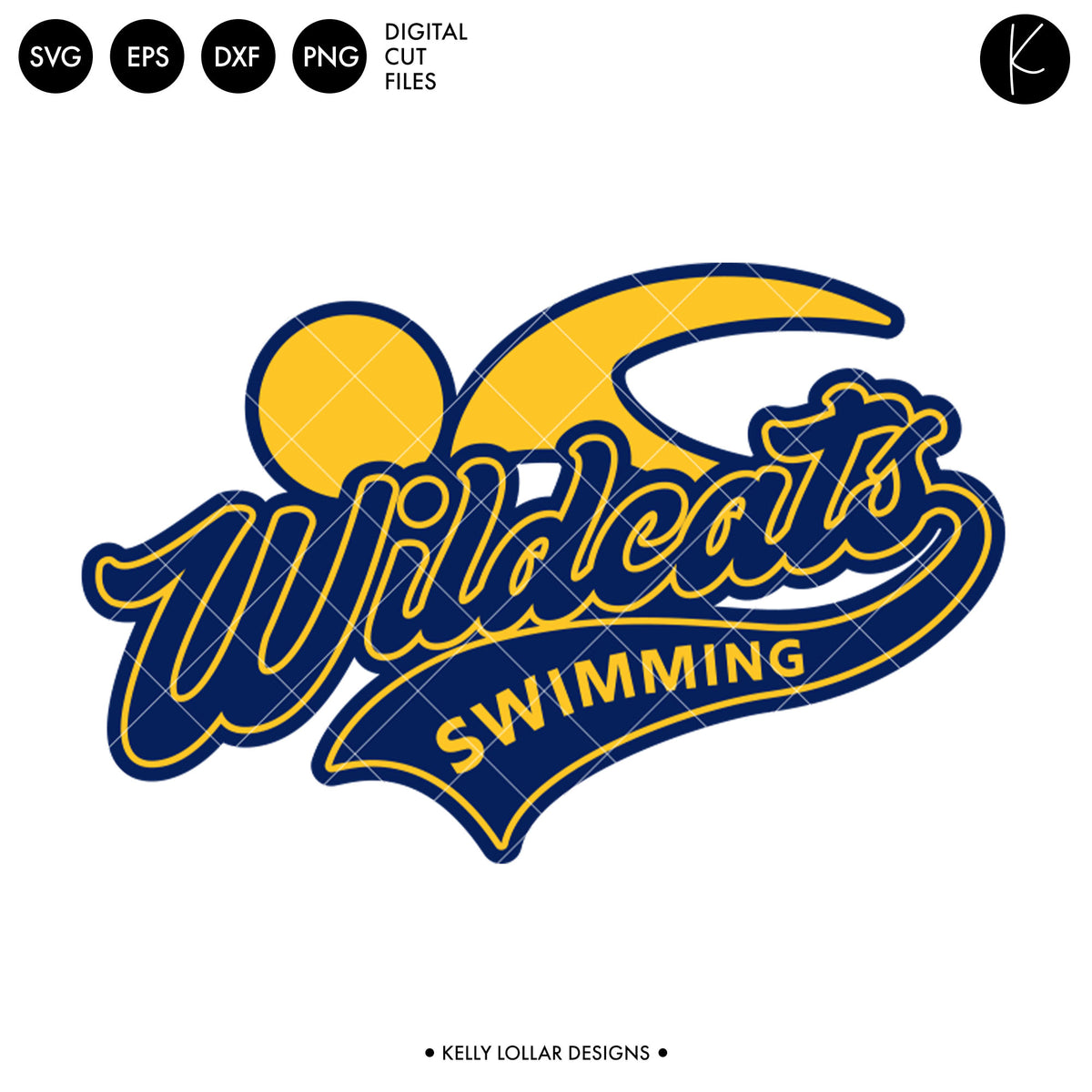 Wildcats Swim Bundle | SVG DXF EPS PNG Cut Files
