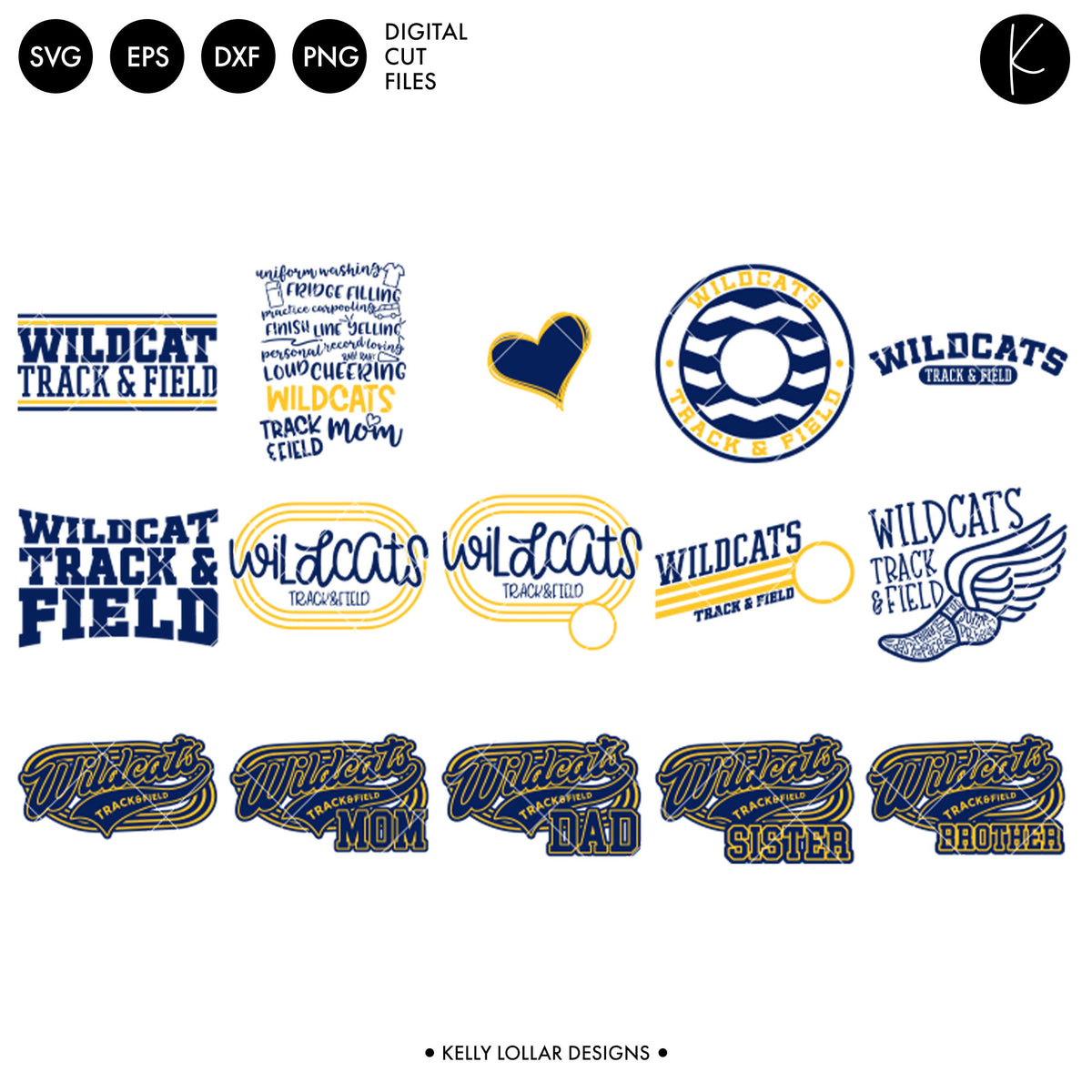 Wildcats Everything Spirit Bundle | SVG DXF EPS PNG Cut Files