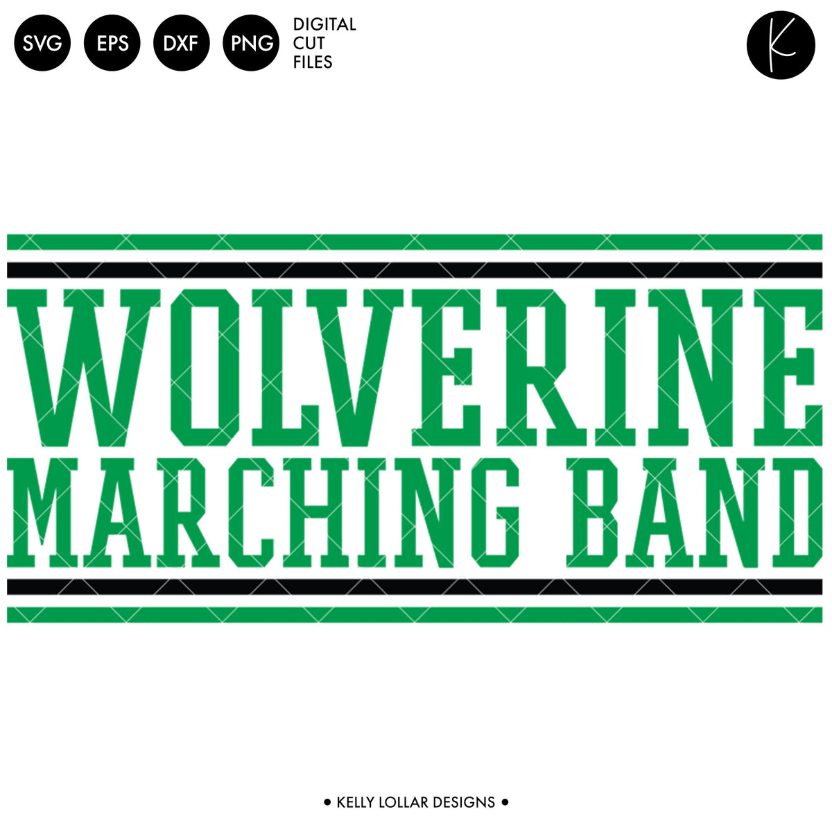 Wolverines Band Bundle | SVG DXF EPS PNG Cut Files