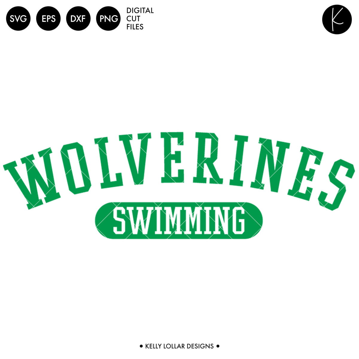 Wolverines Swim Bundle | SVG DXF EPS PNG Cut Files