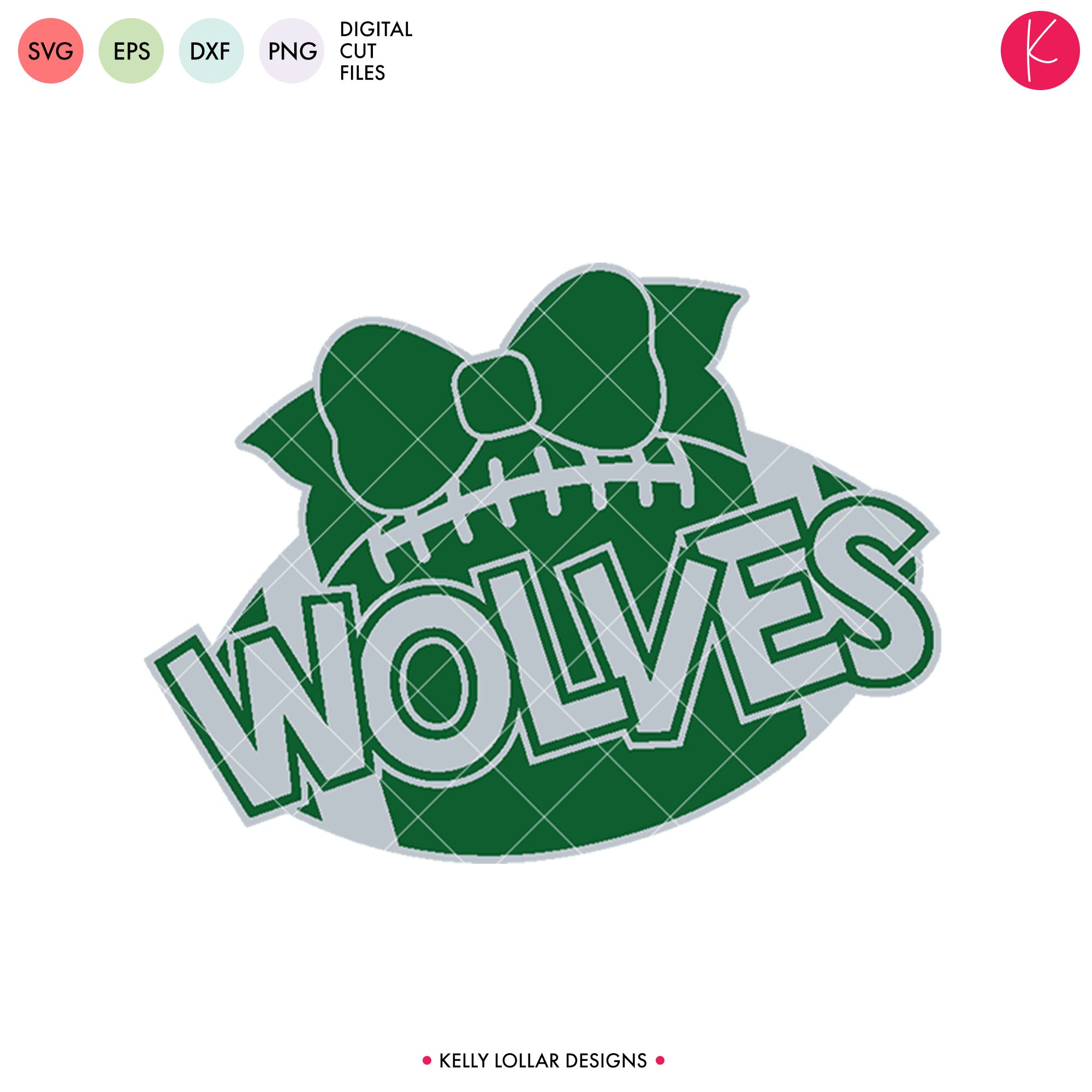 Wolves Football Svg Pattern Wolves Football Bundle | SVG DXF EPS PNG Cut Files - Kelly Lollar Designs