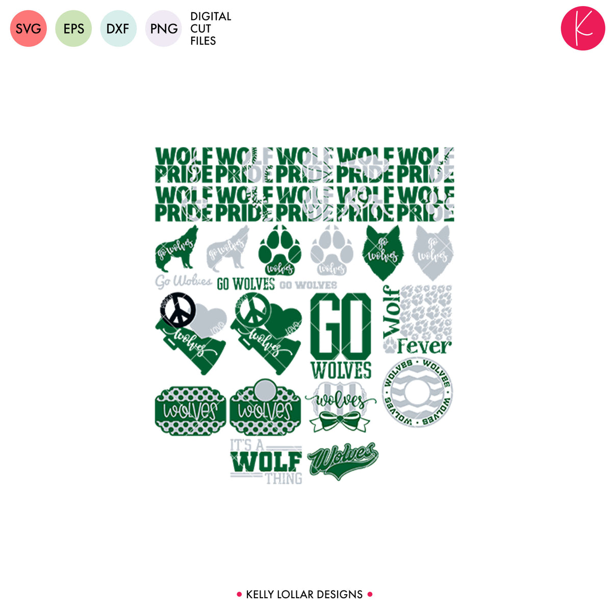 Wolves Everything Spirit Bundle | SVG DXF EPS PNG Cut Files