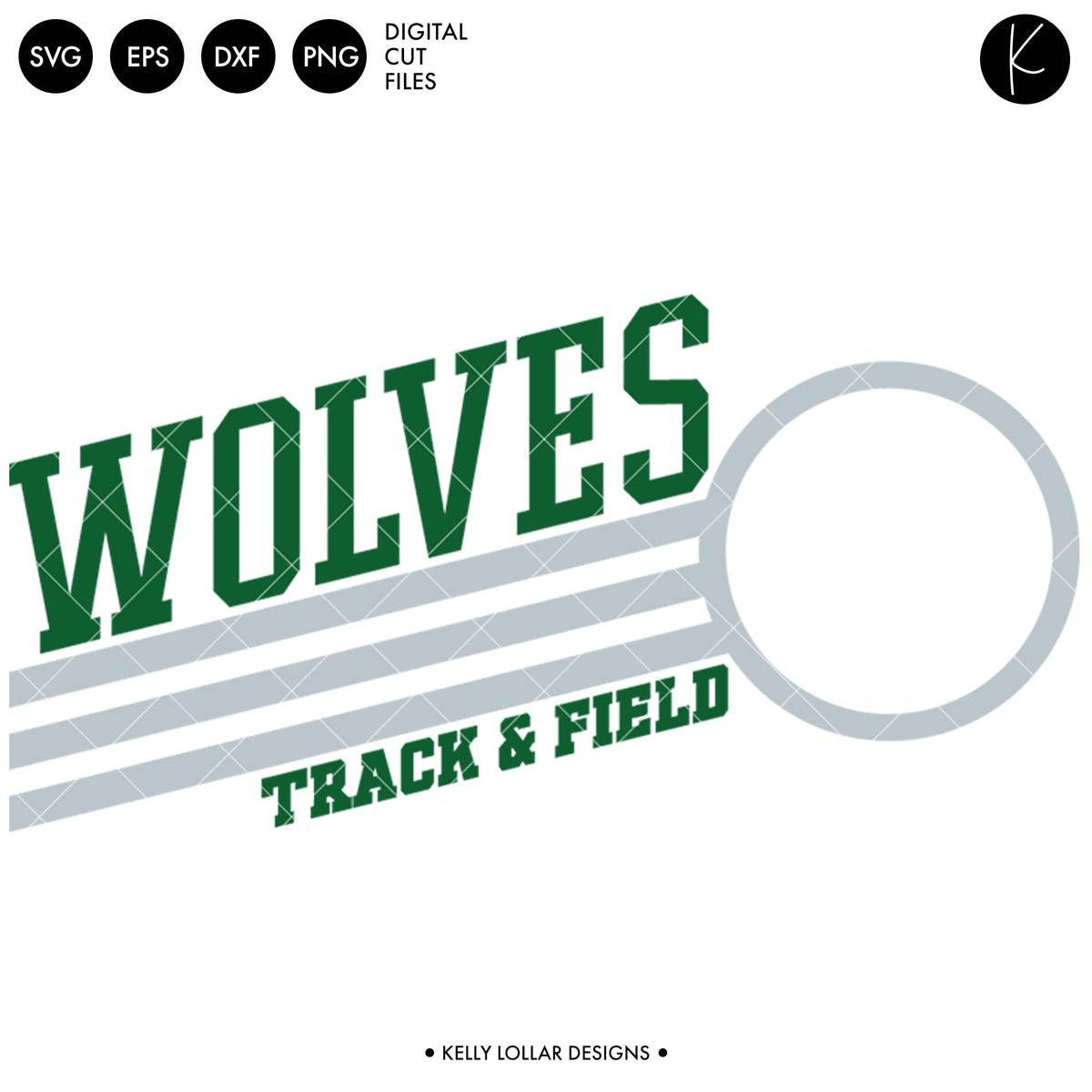 Wolves Track &amp; Field Bundle | SVG DXF EPS PNG Cut Files