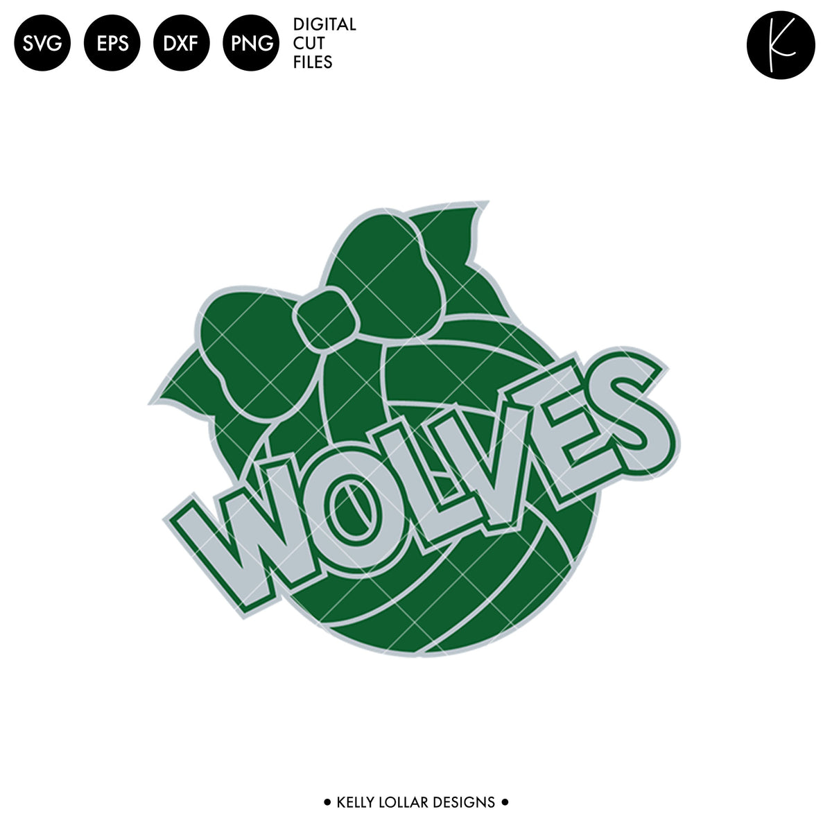 Wolves Volleyball Bundle | SVG DXF EPS PNG Cut Files