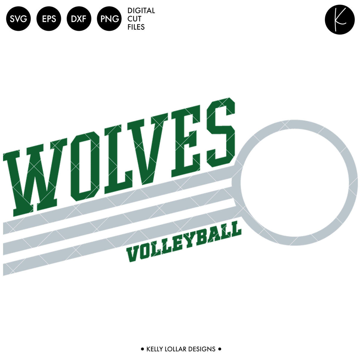 Wolves Volleyball Bundle | SVG DXF EPS PNG Cut Files