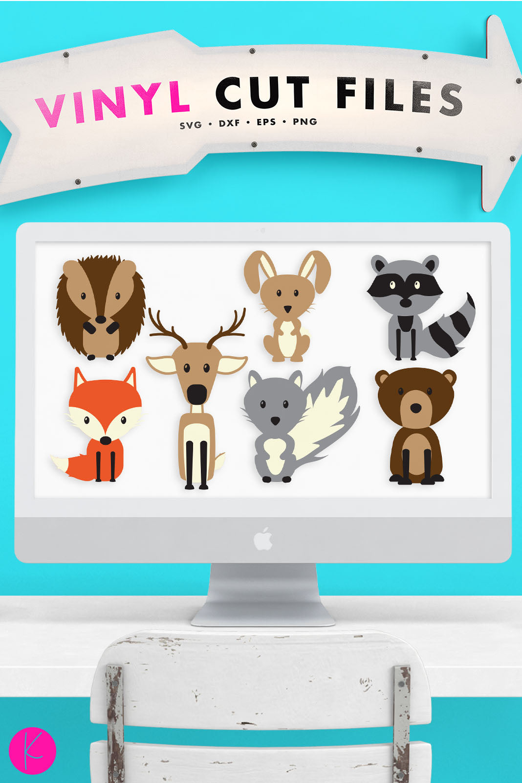 Woodland Animal Pack | SVG DXF EPS PNG Cut Files